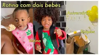 Rotina com dois bebes + trabalhando em casa e aniversário do meu esposo