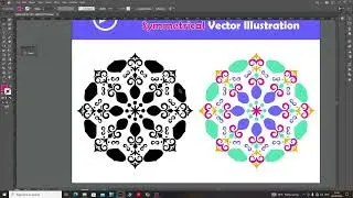 How to draw a Radial Symmetrical vector illustration