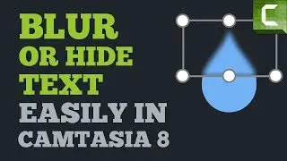 How To Blur / Hide Text in Camtasia Studio 8 Easily