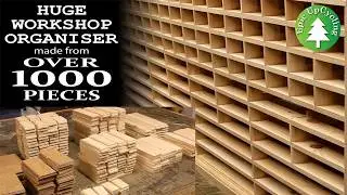 Huge Workshop Organiser Made From Recycled Pallets. Over 1000 Separate, Hand-Sanded Pieces.