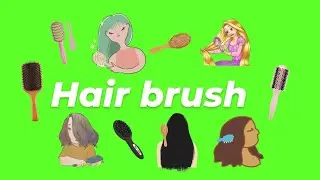 Animated Hair Brush GIF Green Screen Pack (Free Download)