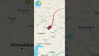 How to make travel route map animation video - Source to Destination #shorts