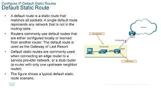 CCNA presentation - SWRE - Module 15  - IP Static Routing