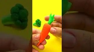 Пластилин play doh for kids learning vegetables