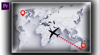 3D Travel map Animation in Adobe Premiere pro CC 2020