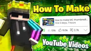 How To Make YouTube Videos | Minecraft Videos | Voice Over, Editing, Thumbnail 🤯