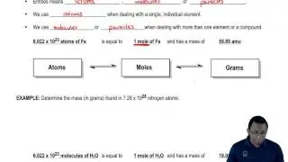 Atoms to Moles to Grams