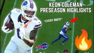 Keon Coleman EVERY ROUTE from NFL Preseason 2024 👀🔥|| NFL Preseason Highlights ||