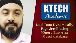 Load Data Dynamically Page Scroll using jquery Php Ajax Mysql database Tutorial ( Urdu / Hindi )