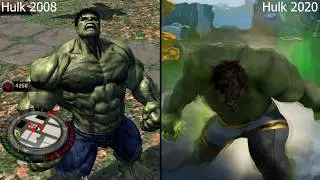 Marvel's Avengers Hulk 2020 Vs The Incredible Hulk 2008 | Comparison