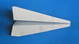 Оригами из бумаги быстро летающий самолет для длинных дистанций Origami fast flying plane