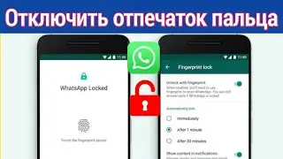 Как отключить блокировку отпечатков пальцев в WhatsApp на устройстве Android