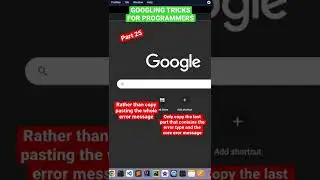 Googling Tricks For Programmers | Part 25 