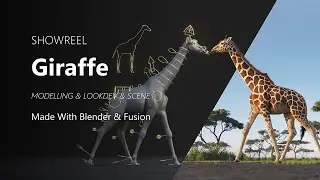 Blender's CG Artistry: Creating Lifelike Giraffes