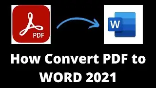 How to convert PDF to Word #pdftoword #2021