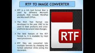 RTF to image converter   the complete details and benefits