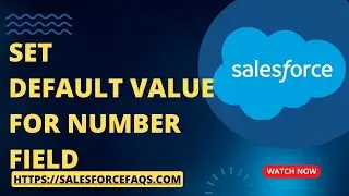 How to Set the Default Value for Number field in Salesforce