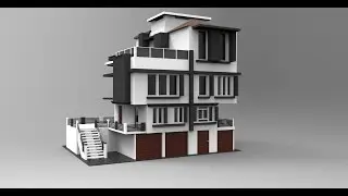 Modeling modern house 3ds max tutorial part - 1