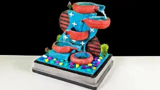 DIY Creative Beautiful Tabletop Indoor Water Fountain Using  Cement For Home And Office Decoration