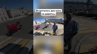 Как-то встретились два коня…🏍️🤣 #romahacbr