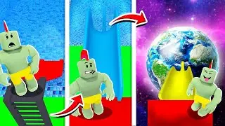 Van Laagste Naar Hoogste Glijbaan (Roblox)
