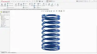 SolidWorks Tutorial | Spring with dead coils