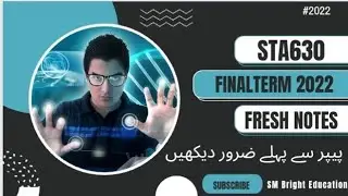 Sta630||Finalterm 2022|| 50+ mega solved objective file📚✔️|| 💯%correct solution