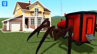 CHOO CHOO CHARLES VS HOUSES!! (Garry's Mod)