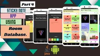 Sticky Notes App Android Studio | Room Database Android | Note App Android Studio | Room Database