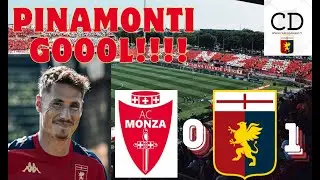 MONZA GENOA: decide PINAMONTI sullo slancio di una memorabile prova collettiva. Qualità e quantità!