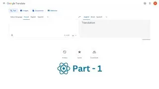 How to make Google Translate Clone - ReactJS with React Hooks (in Hindi) P-1