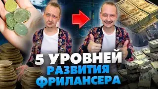 Заработок на фрилансе: 5 уровней развития от новичка до профессионала// 16+