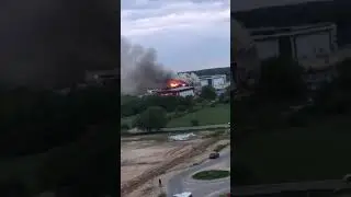 Пожар на заводе в Твери