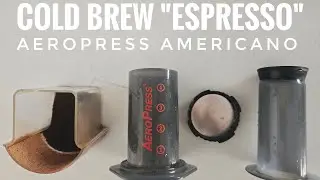 How to make COLD BREW Espresso with Aeropress BEST AMERICANO recipe