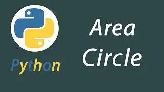 Area of circle in python - Python program