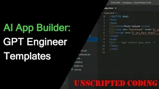 GPT Engineer - Using AI to create template for Firebase web app | Unscripted Coding