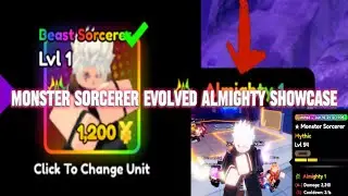 Beast/Monster Sorcerer Almighty Evo Showcase (Megumi meta spa) | Anime Defenders Update 2