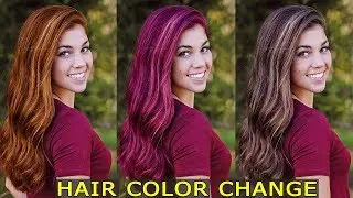 Hair Color Changing in Photoshop CC 2019 | Photoshop CC Tutorials