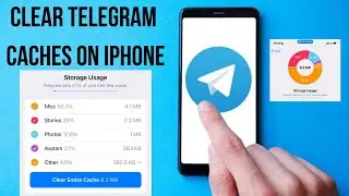 How to clear Storage Cache on telegram in iPhone