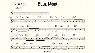 Blue Moon Backing Track (BPM 100)