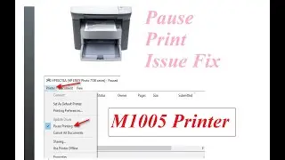 Pause printing Error fix | How to Fix Pause Print Issue | Printer not Printing Fix| Pause Print fix