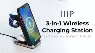 3-in-1 Wireless Charging Station for iPhone®, Apple Watch®, AirPods® - 44836