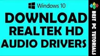 Fix Windows 10 Audio/Sound Problem | Realtek HD Audio Drivers