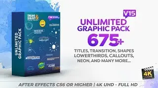 Unlimited Shapes / Titles / Transitions / Lower Thirds & Elements After effects Template