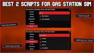 Best 2 gas station sim scripts | restock | Auto clean, refill, register Not Patched | No Ban [2022]