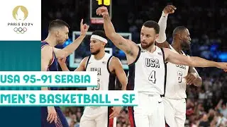 USA takes down Serbia to seal their spot in Men's Basketball Final 🤩 | Paris 2024 highlights