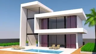 Cinema 4d Modeling Tutorial - Modern House | Cinema 4D Tutorial | C4D Tutorial