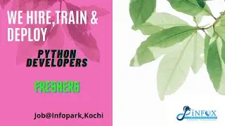 Want a Job in Infopark?|We Hire ,Train & Deploy|On Job Training |FRESHERS💻 INFOX TECHNOLOGIES