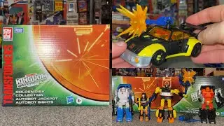 Transformers golden disk jackpot and sights unbox and review. G1 comparison war for cybertron box