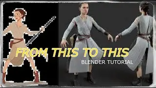 BLENDER tUTORIAL-FROM A PICTURE TO A 3D CHARACTER MODEL